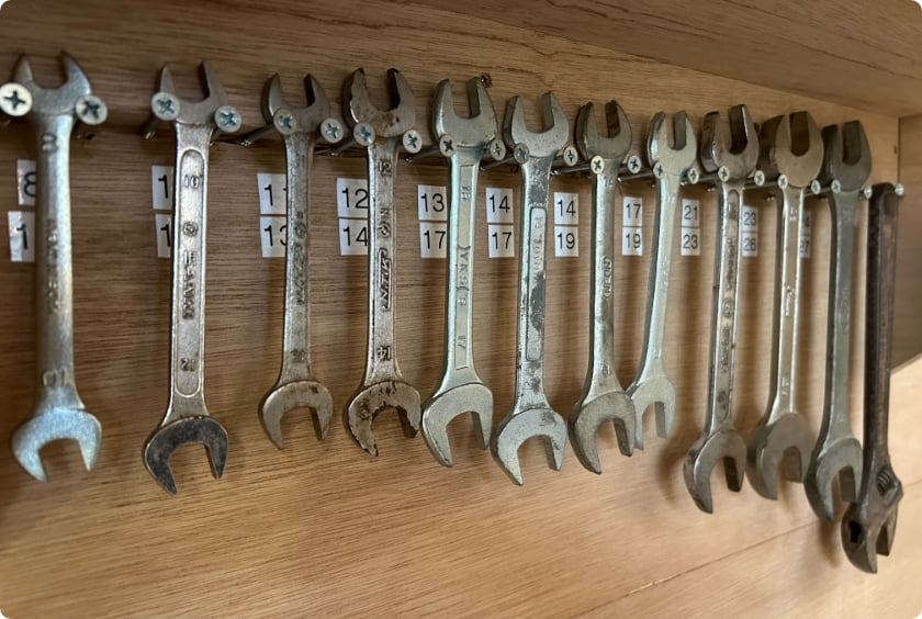 工具、資材置き場