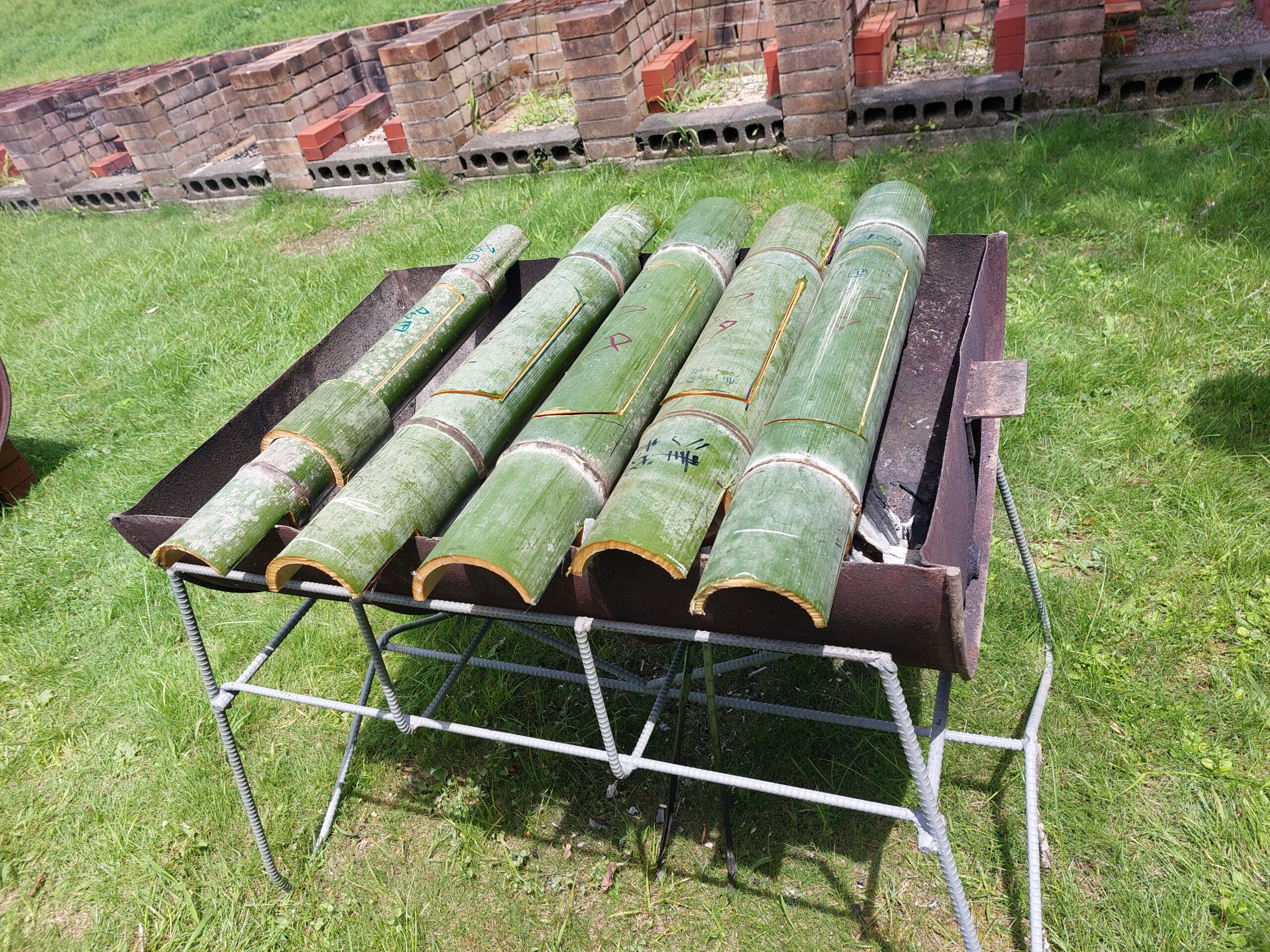 竹de飯ごう炊飯